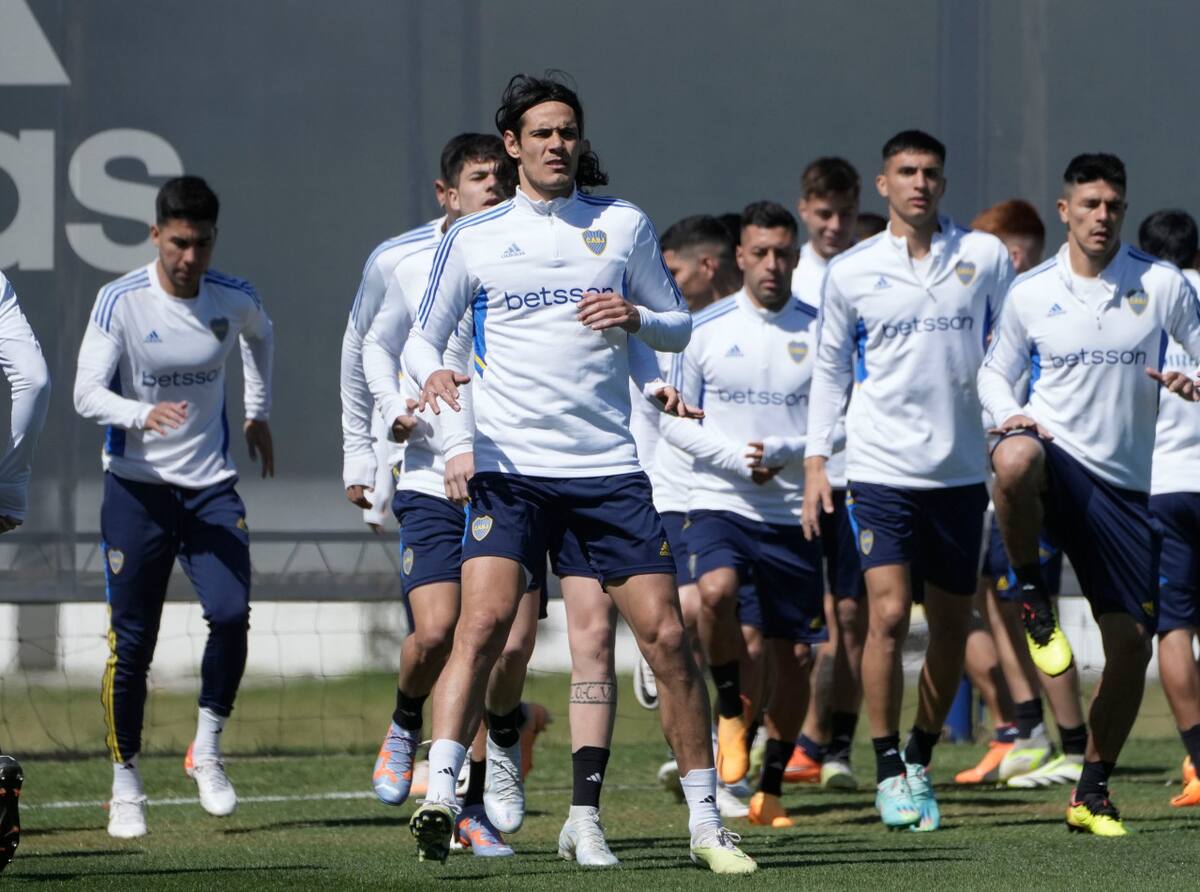 Entrenamiento de Boca Juniors. Foto: X @BocaJrsOficial.