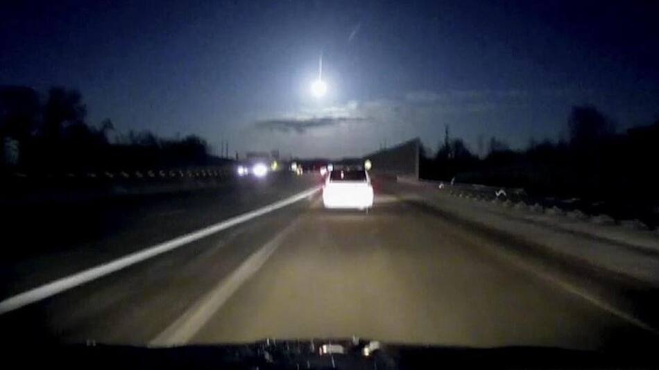 Meteorito y sismo en Detroit, Estados Unidos