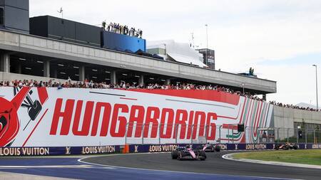 Franco Colapinto y Pierre Gasly en el GP de Hungría.
