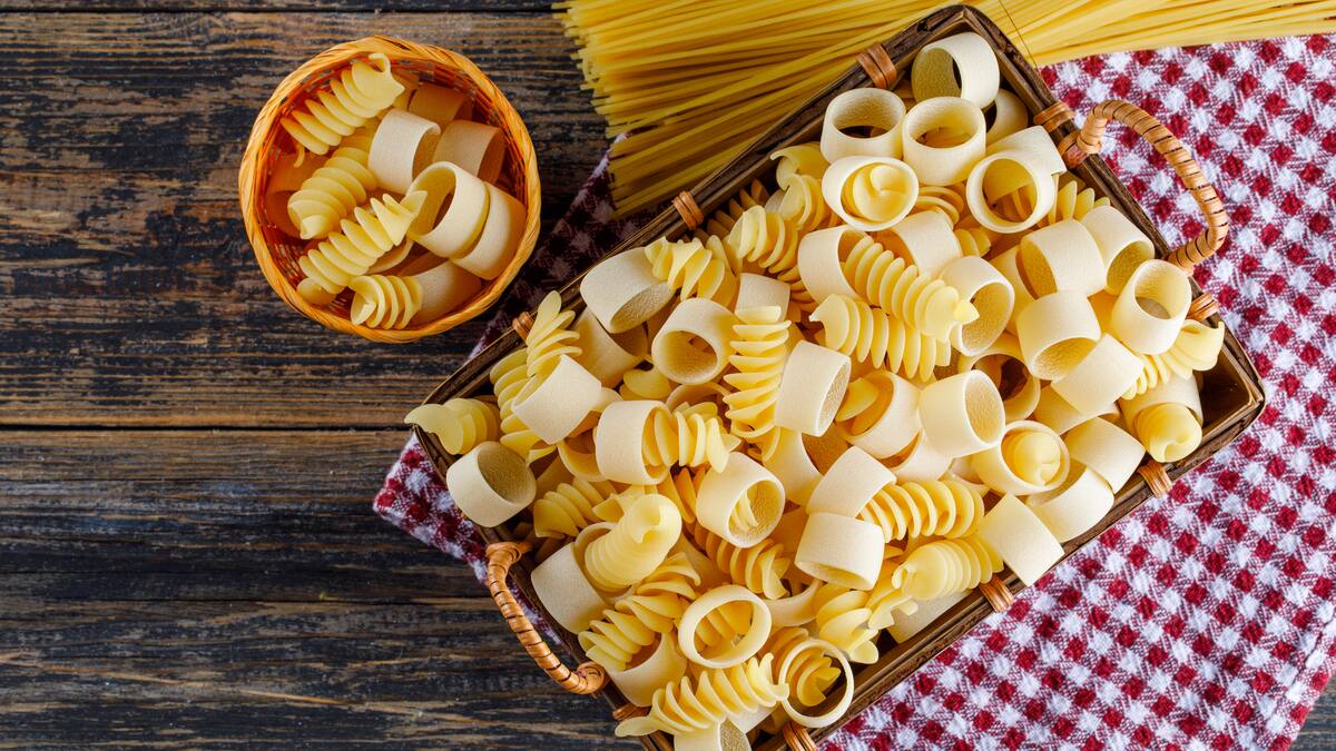 Pastas, fideos.