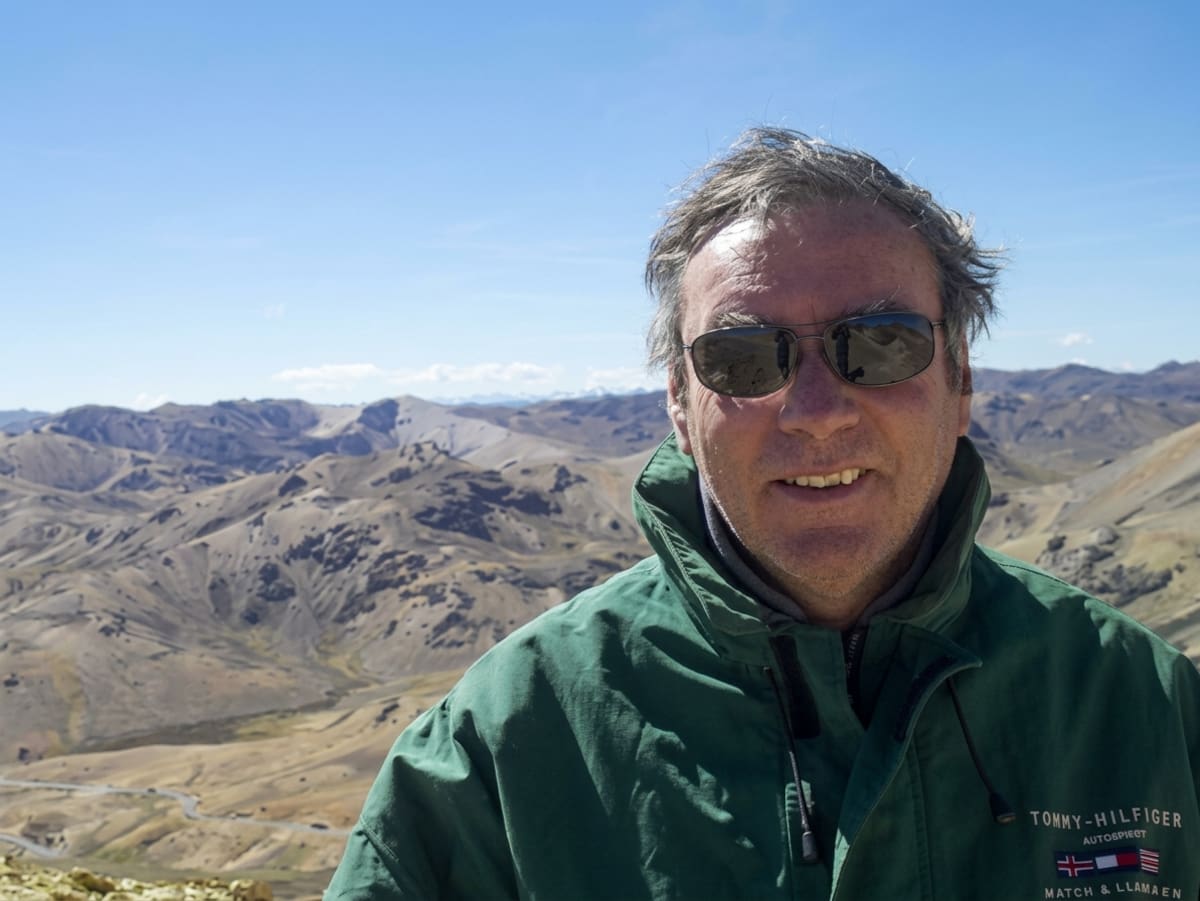 El inventor Eduardo Gold, impulsor de la organización Glaciares Perú.