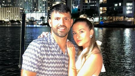 Sofía Calzetti y Kun Agüero. Foto: Instagram.