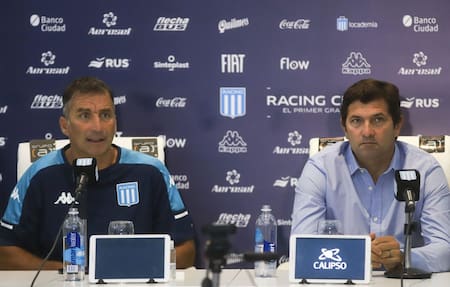 Juan Antonio Pizzi y Rubén Capria, Racing Club, Liga Profesional de Fútbol, NA