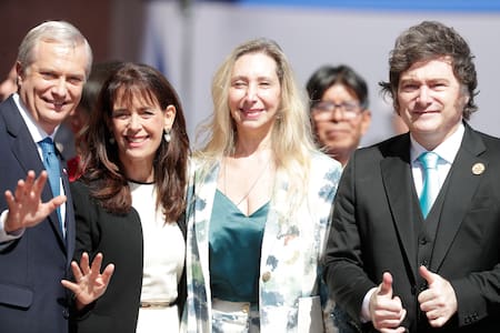 Milei en la asunción de José Kast como presidente de Chile