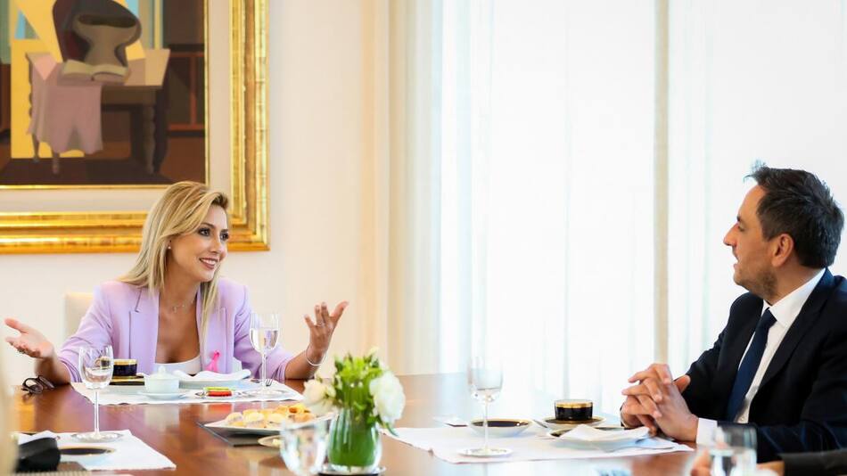Fabiola Yañez recibió al ministro Cabandié y conversaron sobre políticas ambientales, Prensa F.Y.