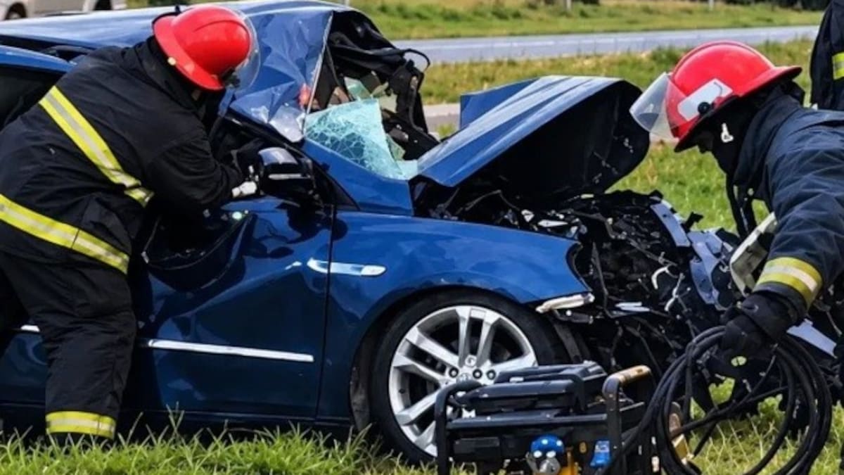 Choque triple en la Ruta 2: murió un joven de 29 años tras impactar contra una camioneta y un camión