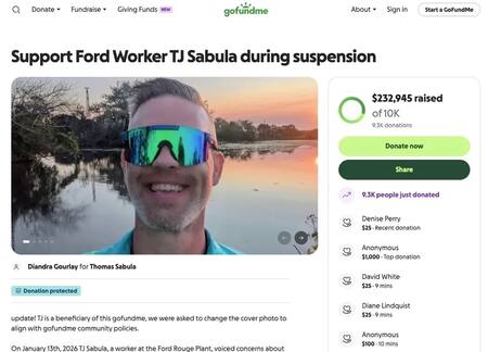 Colecta para TJ Sabula, trabajador de Ford que enfrento a Donald Trump.