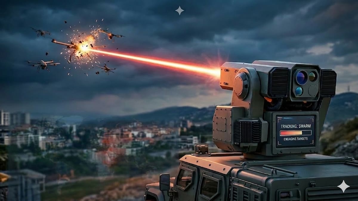 El láser utilizado como arma para derribar drones.