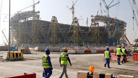 Las obras en Qatar 2022. Foto: Reuters.