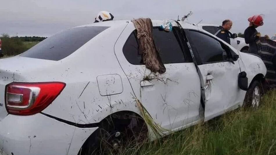 Accidente en la ruta correntina. Foto: Cadena 3