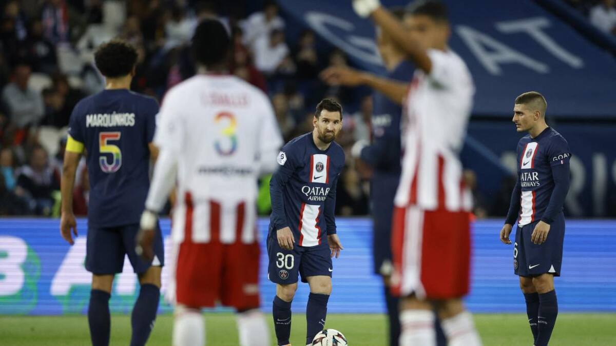 Lionel Messi, PSG vs Ajaccio. Foto: Reuters