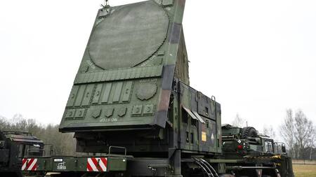 Sistema de defensa móvil de misiles tierra-aire Patriot. Foto Reuters