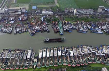 Comercio marítimo en China. Foto: Reuters.