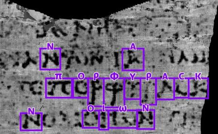 Papiro carbonizado. Foto: X