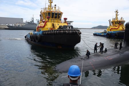 Brasil recibe el segundo submarino clase Scorpene, el Humaita. Reuters
