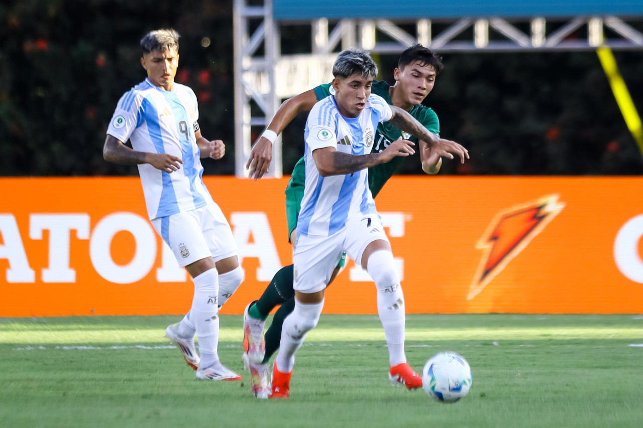 Sudamericano Sub 20 2025, Argentina vs. Bolivia. Foto: EFE