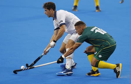Joaquín Menini, jugador de la Selección española de hockey. Foto: Reuters