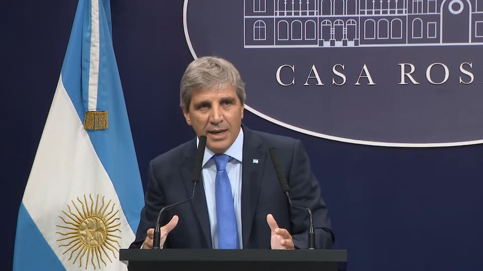 Luis Caputo. Foto: captura de video