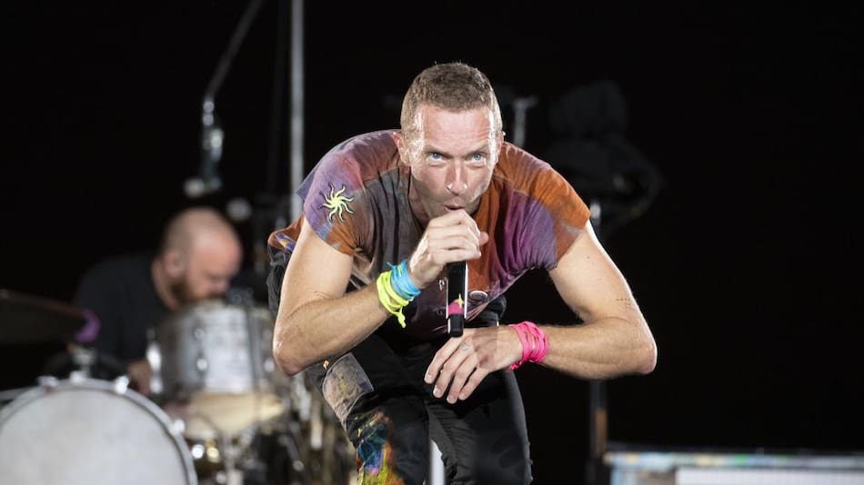 Chris Martin, cantante de Coldplay. Foto: EFE.