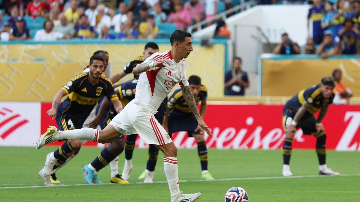 Ángel Di María; Boca Juniors vs. Benfica; Mundial de Clubes. Foto: Reuters (Nathan Ray Seebeck)