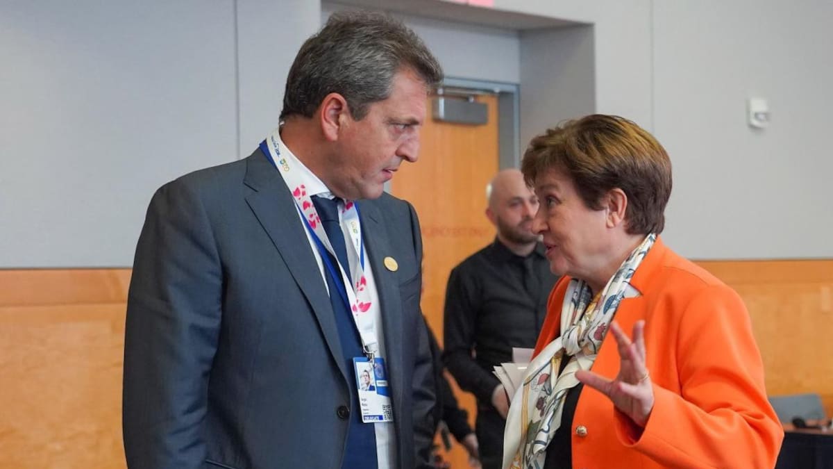 Sergio Massa y Kristalina Georgieva. Foto: Ministerio de Economía