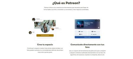 Patreon, la plataforma cuestionada por BBC. Foto: Captura de pantalla.