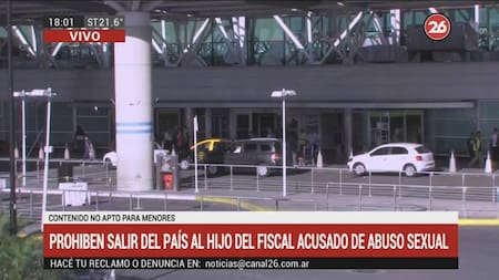 Prohiben salir del país al hijo de la fiscal acusado de abuso sexual