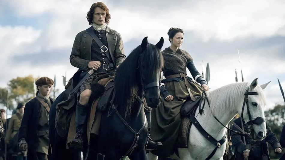 Jamie y Claire. Foto: Starz