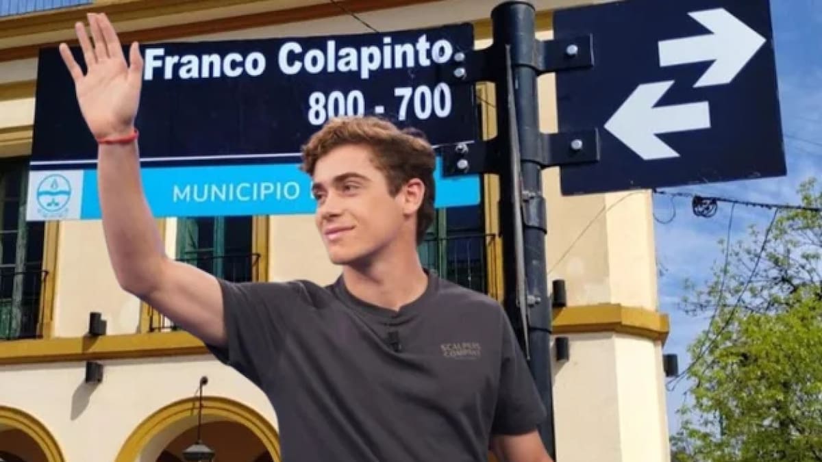 Franco Colapinto ya tiene su propia calle: ¿dónde queda y con cuál cruza?