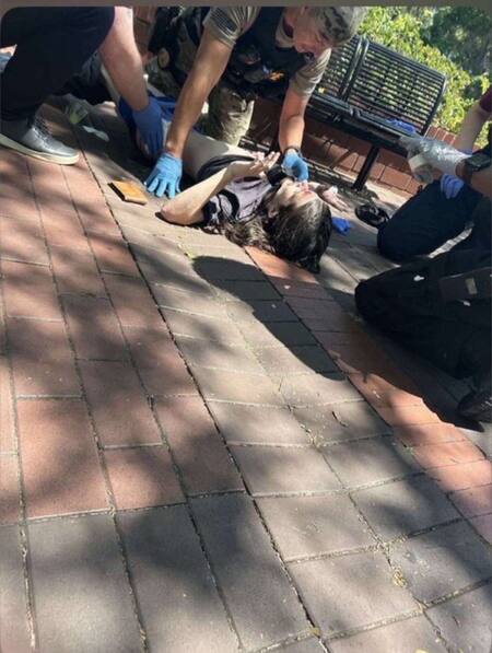 Tiroteo en la Universidad Estatal de Florida. Foto: Gentileza WCTV.