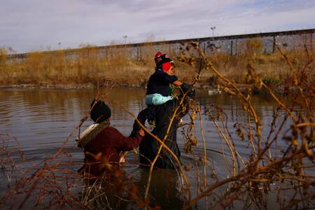 El duro recorrido de los migrantes. Foto: Reuters