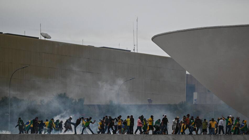 Asalto en Brasilia. Foto: EFE.