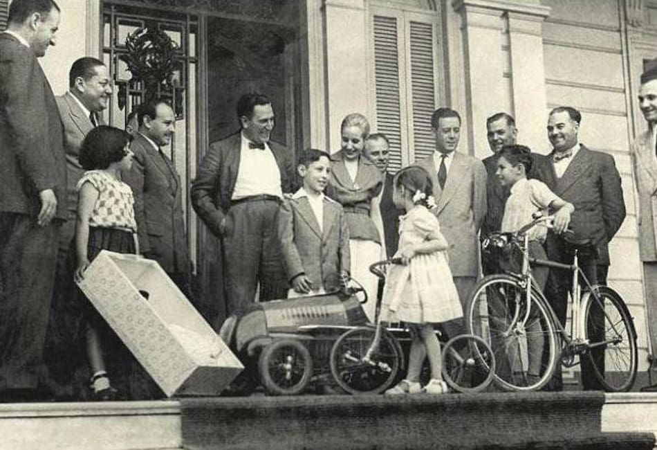 Perón, Evita y los niños
