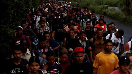 Migrantes sueñan con llegar a Estados Unidos antes de la asunción de Trump. Foto: REUTERS.