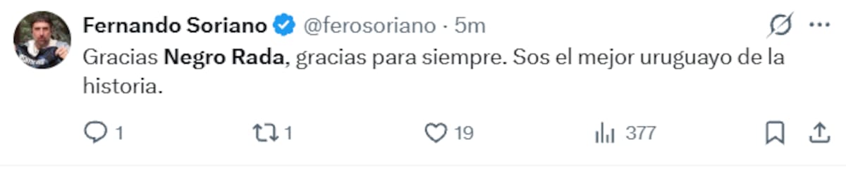 Murió Rubén Rada