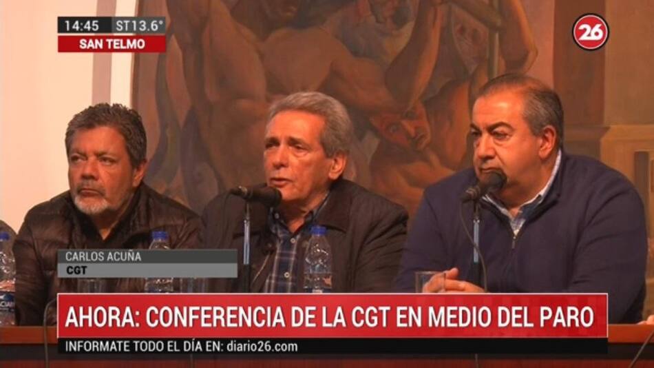 CGT paro general 29 de mayo de 2019, Acuña, Daer