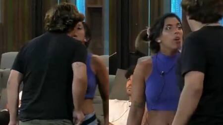Enfrentamiento entre Catalina y Emmanuel. Foto: captura Telefe.