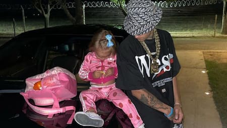 L-Gante junto a su hija Jamaica. Foto: Instagram.