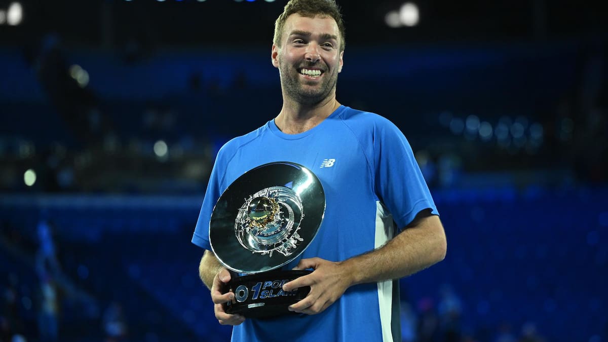 Jordan Smith, campeón del One Point Slam del Australia Open 2026.