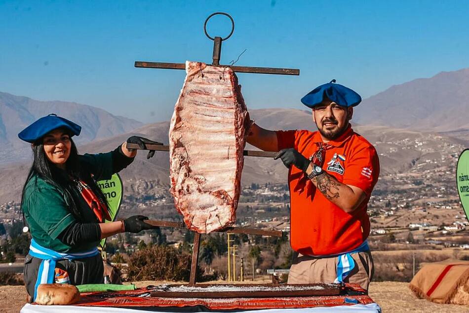 Festival del asado en Tafí del Valle. Foto NA.