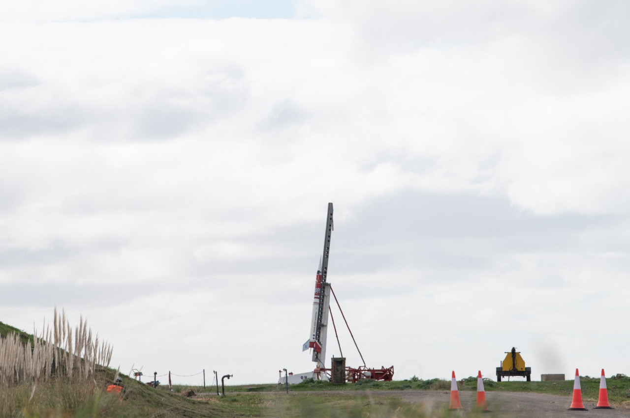 La Fuerza Aérea lanzó el cohete sonda MET 1-SO "Escorpio". Foto: Ministerio de Defensa