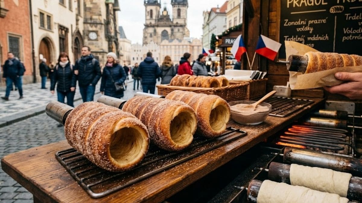 El trdelník se convirtió en uno de los sabores más buscados por quienes recorren las calles de Praga (Foto Gemini)