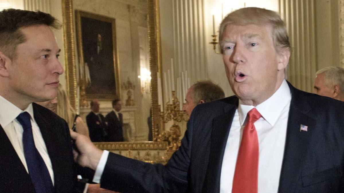 Elon Musk y Donald Trump. Foto: REUTERS