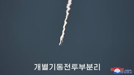 Misil lanzado por Corea del Norte. Foto: archivo, Reuters.