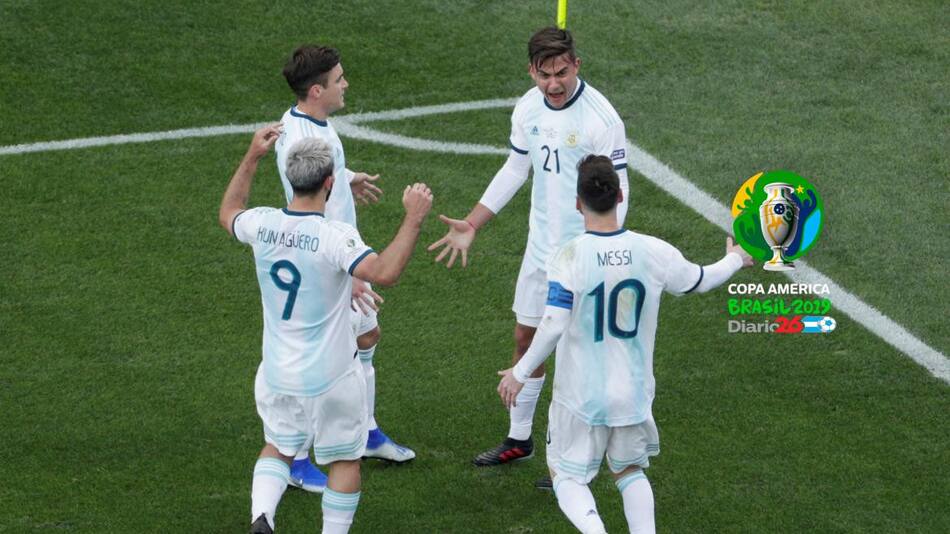 Copa América 2019: Festejo de Argentina contra Chile en el tercer puesto (Reuters)