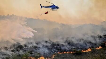 Incendios en Córdoba. Foto: Twitter