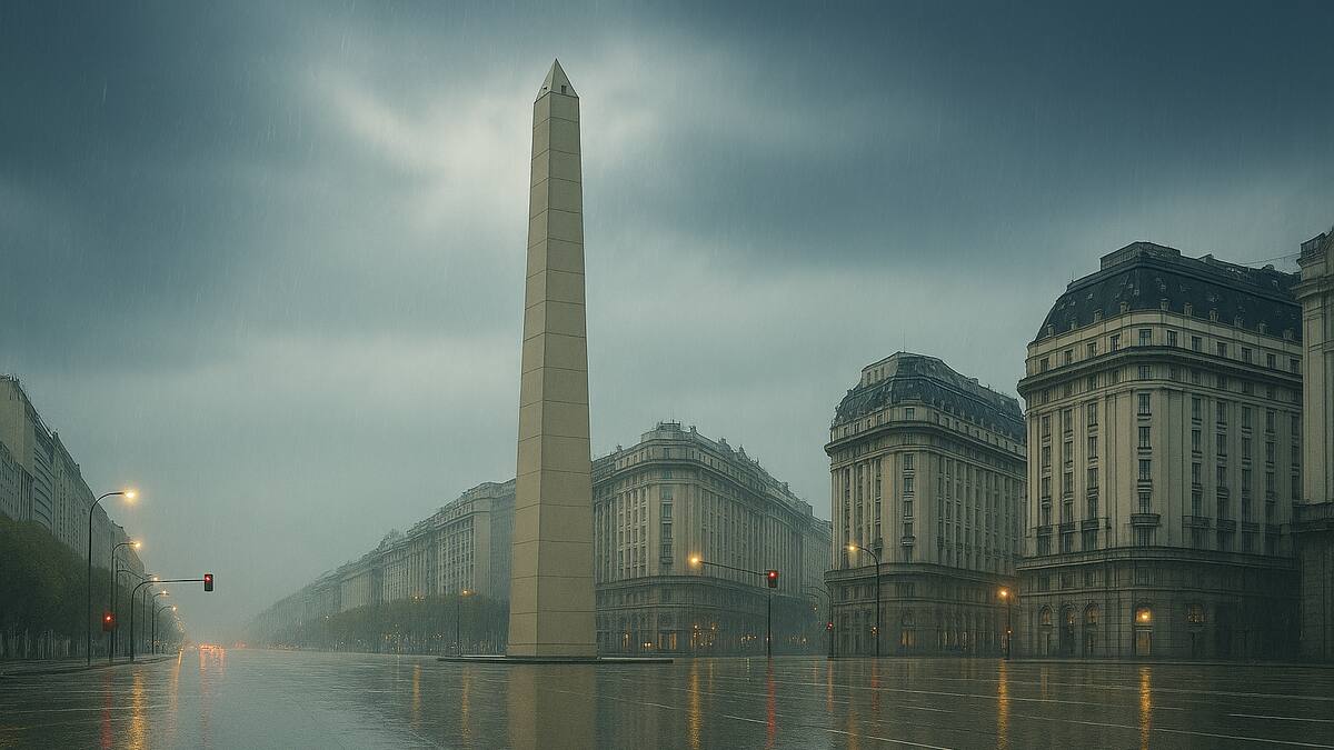 Lluvia en Buenos Aires.