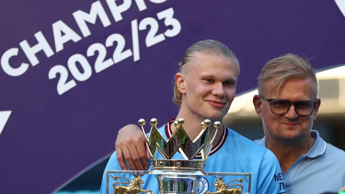 Alf-Inge y Erling Haaland