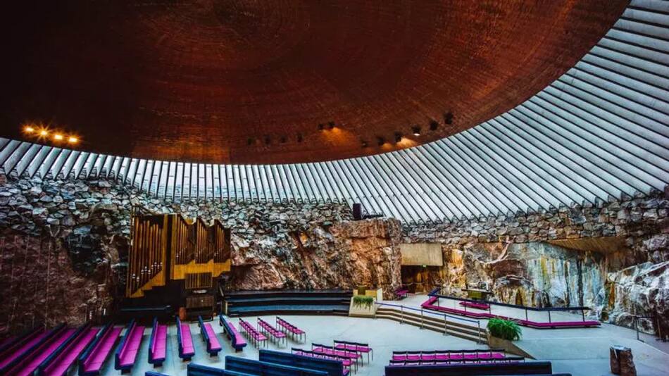 Una Iglesia dentro de un refugio. Foto: City of Helsinki