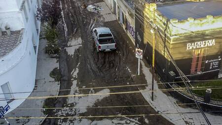 Temporal en Bahía Blanca. Foto: NA / José Scalzo.